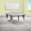 Emma And Oliver 3 Piece 76" Oval Wave Collaborative Grey Adjustable Activity Table Set 2 Emma And Oliver 3 Piece 76" Oval Wave Collaborative Grey Adjustable Activity Table Set -Safavieh Shop GUEST 6f9c9366 c875 415c b8d4 1c4873d38bc9