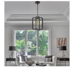 Defong 4-Light Black Pendant Lighting Fixture -Safavieh Shop GUEST 71cde7a9 936f 484f b550 ff62071c244b