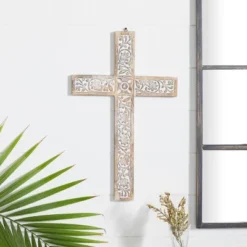 Mango Wood Biblical Carved Cross Wall Decor Brown - Olivia & May 10 Mango Wood Biblical Carved Cross Wall Decor Brown - Olivia & May -Safavieh Shop GUEST 71e888bd 4f58 471a 8601 af7881a5c52a