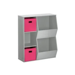 3pc Kids' Floor Cabinet With 2 Bins Set - RiverRidge Home -Safavieh Shop GUEST 72874a3b c07f 4b8c a8b5 3a34326aa435