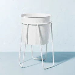 Powder-Coated Metal Planter White - Hearth & Hand™ With Magnolia 10 Powder-Coated Metal Planter White - Hearth & Hand™ With Magnolia -Safavieh Shop GUEST 735655e7 97fd 4c48 9b34 03a10412a7af