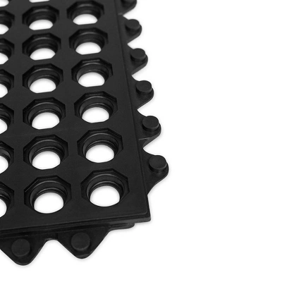 BirdRock Home 4 Pc Indoor Outdoor Drainage Utility Mat - 20 X 24" - Black 4 BirdRock Home 4 Pc Indoor Outdoor Drainage Utility Mat - 20 X 24" - Black - Image 2