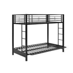 Twin Over Futon Analise Metal Bunk Bed Black - Saracina Home 11 Twin Over Futon Analise Metal Bunk Bed Black - Saracina Home -Safavieh Shop GUEST 74e2d72d ba1e 41f2 80bc 6da6082dff35