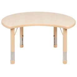 Flash Furniture 25.125"W X 35.5"L Crescent Natural Plastic Height Adjustable Activity Table -Safavieh Shop GUEST 7640befe 3896 4740 945f 8b8e6b5fb563