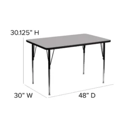 Emma And Oliver 30x48 Rectangle Laminate Adjustable Activity Table -Safavieh Shop GUEST 76594038 1700 4b64 a705 9db6359fc1fa