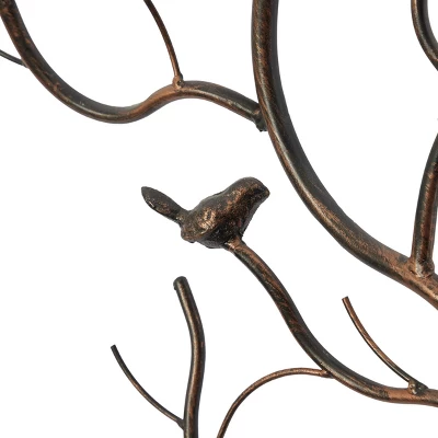 Farmhouse Metal Bird Wall Decor Brown - Olivia & May 4 Farmhouse Metal Bird Wall Decor Brown - Olivia & May - Image 2
