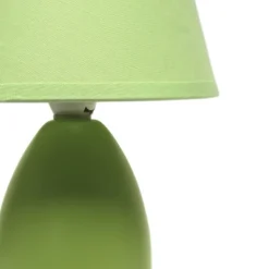 9.45" Petite Ceramic Oblong Bedside Table Desk Lamp With Matching Tapered Drum Shade Green - Creekwood Home -Safavieh Shop GUEST 7738f969 3780 471b ad33 e857fab3a4d9