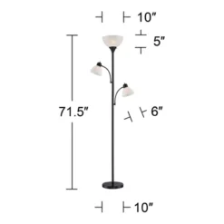 360 Lighting Bingham Modern Torchiere Floor Lamp With Side Lights 71 1/2" Tall Black Metal White Shade For Living Room Reading Bedroom Office House 14 360 Lighting Bingham Modern Torchiere Floor Lamp With Side Lights 71 1/2" Tall Black Metal White Shade For Living Room Reading Bedroom Office House -Safavieh Shop GUEST 77443844 cc7e 464d 8d2b 0f808e2f9078