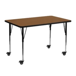 Flash Furniture Mobile 24''W X 48''L Rectangular HP Laminate Activity Table - Standard Height Adjustable Legs 11 Flash Furniture Mobile 24''W X 48''L Rectangular HP Laminate Activity Table - Standard Height Adjustable Legs -Safavieh Shop GUEST 776190cf bcd8 44b0 a199 459bd4cd41c5