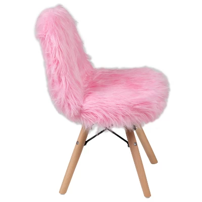Emma And Oliver Kids Shaggy Dog Accent Chair - Desk Chair - Playroom Chair 11 Emma And Oliver Kids Shaggy Dog Accent Chair - Desk Chair - Playroom Chair - Image 9