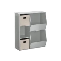 3pc Kids' Floor Cabinet With 2 Bins Set - RiverRidge Home -Safavieh Shop GUEST 79763f5b 3654 4272 a41f 34039b422494