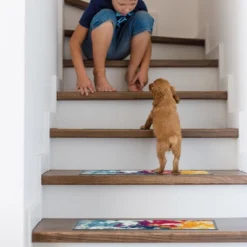 World Rug Gallery Modern Abstract Non-Slip Stair Treads -Safavieh Shop GUEST 79961b7a 44a9 4ded 8c13 11dc9f8e5b33