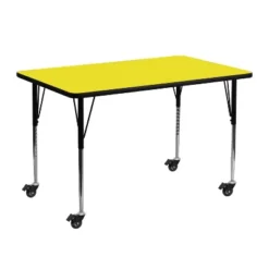 Flash Furniture Mobile 24''W X 48''L Rectangular HP Laminate Activity Table - Standard Height Adjustable Legs 9 Flash Furniture Mobile 24''W X 48''L Rectangular HP Laminate Activity Table - Standard Height Adjustable Legs -Safavieh Shop GUEST 79abf887 5fa3 458a 82da 1f6fd8d3fcfd