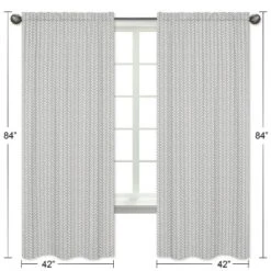 2pc Sweet Jojo Designs Woodland Friends Herringbone Print Window Panel - Sweet Jojo Designs -Safavieh Shop GUEST 7a87ca92 c222 4238 820e a1b1f2e3c8e1