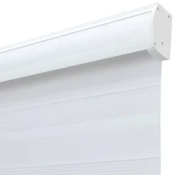 1pc Light Filtering Cordless Zebra Window Shade With Fabric Roller Valance White - Lumi Home Furnishings -Safavieh Shop GUEST 7c0bfa1f 99f2 49c5 b922 fc6ce6ddacee