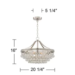 Vienna Full Spectrum Wohlfurst Brushed Nickel Pendant Chandelier 20 1/4" Wide Clear Crystal 5-Light Fixture For Dining Room House Foyer Kitchen Island 13 Vienna Full Spectrum Wohlfurst Brushed Nickel Pendant Chandelier 20 1/4" Wide Clear Crystal 5-Light Fixture For Dining Room House Foyer Kitchen Island -Safavieh Shop GUEST 7cc69797 e618 4fa9 9c35 fbc7db403826