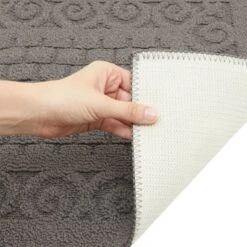 Farmlyn Creek Grey Rectangle Rug With Latex Backing, Kitchen Mat, Indoor Outdoor Doormat For Home Entryway (43 X 20 In) -Safavieh Shop GUEST 7f31b9d8 69ed 457a 92b7 a33d35647b8f