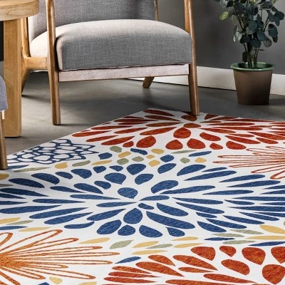 NuLOOM McEwen Bohemian Floral Machine Washable Area Rug 10 NuLOOM McEwen Bohemian Floral Machine Washable Area Rug - Image 8