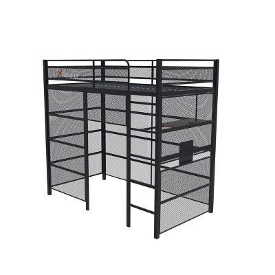 Twin Battle Den Gaming Bunk Bed With TV Mount Black - X Rocker 11 Twin Battle Den Gaming Bunk Bed With TV Mount Black - X Rocker - Image 9