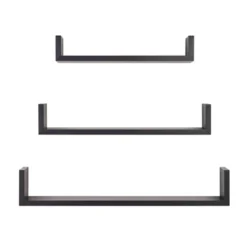 3pc Aalto U-Shaped Floating Wall Shelf Set - Danya B. -Safavieh Shop GUEST 803bccf0 889e 4213 b16b 4dc293fa7b72