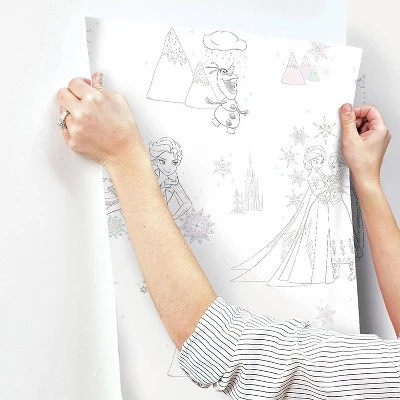 Frozen Peel And Stick Wallpaper - Roomates 4 Frozen Peel And Stick Wallpaper - Roomates - Image 2