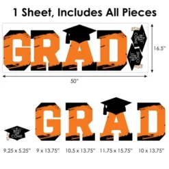 Big Dot Of Happiness Orange Graduation Party Decor - Vinyl Wall Decals - Grad -Safavieh Shop GUEST 80a87ad7 77e8 4adc 9dbc f664084f2708
