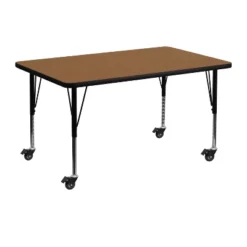 Flash Furniture Mobile 30''W X 48''L Rectangular Thermal Laminate Activity Table - Height Adjustable Short Legs -Safavieh Shop GUEST 80c29339 9053 447c b285 1c1e04dcd0f4