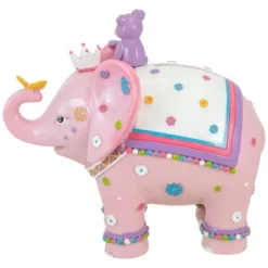 Northlight 5.75" Children's Pink Elephant With Monkey Coin Bank -Safavieh Shop GUEST 82132f86 0566 4d6a ae62 b1d288b9abd1