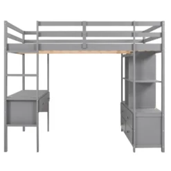 Loft Bed With Built-In Desk, Storage Shelves And Drawers - ModernLuxe 17 Loft Bed With Built-In Desk, Storage Shelves And Drawers - ModernLuxe -Safavieh Shop GUEST 82287919 0217 4fd5 af7d bb18cc363a2b