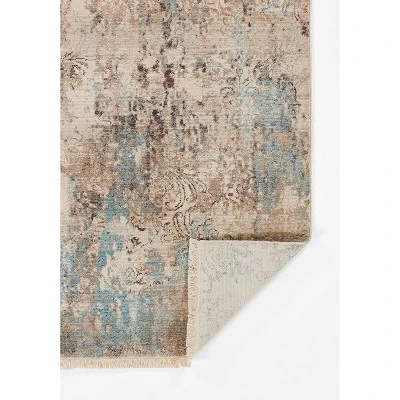 2'x3' Izmir Accent Rug Beige/Blue - Momeni 6 2'x3' Izmir Accent Rug Beige/Blue - Momeni - Image 4