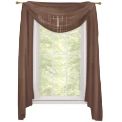 Collections Etc Sheer Window Scarf Curtain, Single Panel, -Safavieh Shop GUEST 84005ea1 9d0e 4169 8881 9d6c2ed36890