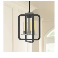 Defong 4-Light Black Pendant Lighting Fixture -Safavieh Shop GUEST 8444779f 9a58 4dc7 a66d 8aebd226b86b