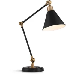 360 Lighting Modern Industrial Desk Table Lamp With USB Charging Port Adjustable 26.75" High Black Antique Brass For Bedroom Bedside Office -Safavieh Shop GUEST 8535cb3a dae0 4af0 a15a 4796ac073cdd
