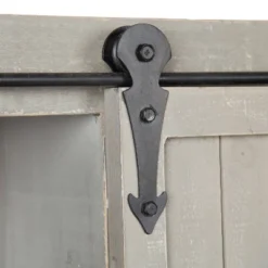 Decorative Wood Wall Storage Cabinet With 2 Sliding Barn Doors Rustic Gray - Kate & Laurel All Things Decor -Safavieh Shop GUEST 85730f5d f6c3 4e46 a79c 0b77a320141b