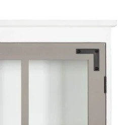 19.5" X 6" X 31.5" Hutchins Decorative Rustic Wall Cabinet White/Gray - Kate & Laurel All Things Decor -Safavieh Shop GUEST 868fbe28 75c9 4bc5 a289 7e785dbec212