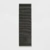 2'x7' Hand Woven Cotton/Wool Runner Black - Threshold™