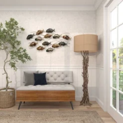 24" X 45" Metal Fish Indoor Outdoor Wall Decor Multi Colored - Olivia & May -Safavieh Shop GUEST 87630861 1889 4e1f b167 24bae4bfd997