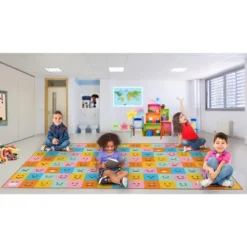 Deerlux 6 Ft. Social Distancing Colorful Kids Classroom Seating Area Rug, Emoji Mask Design -Safavieh Shop GUEST 87a65959 5fcb 4bfe aaa7 3bef7c3da99f