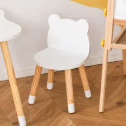 Qaba Kids Table And Chair Set For Arts, Meals, Lightweight Wooden Homework Activity Center, Toddlers Age 3+, White -Safavieh Shop GUEST 87df9cd5 976a 4c5c 8f9f 7dc59d628fcb