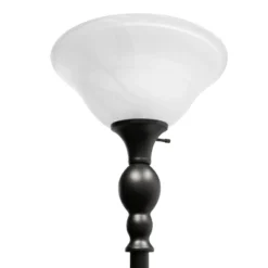 1-Light Classic Torchiere Floor Lamp With Marbleized Glass Shade Restoration Bronze - Lalia Home -Safavieh Shop GUEST 884c29f7 c3f7 4014 bf80 49bbfb36a8cb
