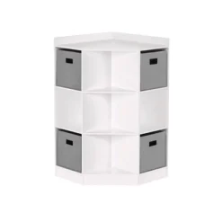 5pc Kids' Corner Cabinet Set With 4 Bins Set - RiverRidge Home -Safavieh Shop GUEST 8913df46 0464 4c09 aedd e9ef3470ced6