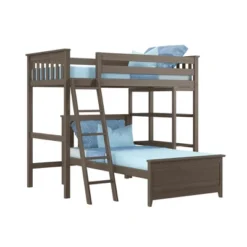 Max & Lily L-Shaped Twin Over Twin Bunk Bed With Bookcase -Safavieh Shop GUEST 8923102b 7f05 412a 9b76 37091349e48d
