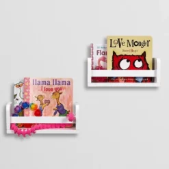 2pk Kids' 10" Floating Wall Mount Bookshelf Set White - RiverRidge Home -Safavieh Shop GUEST 8b353deb c435 49e3 945b 53a50b64a006