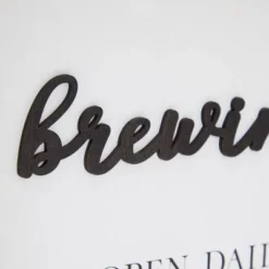 Farmlyn Creek Brewing Station Sign For Kitchen, Wooden Farmhouse Coffee House Bar Wall Decor With Hooks, 16 X 9 In -Safavieh Shop GUEST 8c30e79d 3d0b 4516 9bec 98837f9493cc