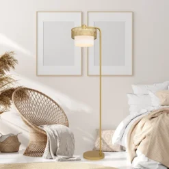 62.25" Alaina Shade Floor Lamp - River Of Goods -Safavieh Shop GUEST 8d558f69 12cb 4a1c a256 484e1145d9ae