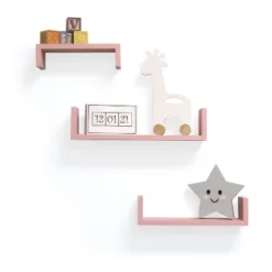 Set Of 3 Picture Ledge Shelf For Kids' Room Pink - InPlace -Safavieh Shop GUEST 8d6ed0f6 a797 4ee5 9a24 9890c334d50a