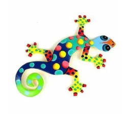 Global Crafts Eight Inch Painted Gecko Recycled Haitian Metal Wall Art -Safavieh Shop GUEST 8d8742c0 2a7c 4b67 b5d7 88072f3fdd3b