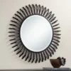 Uttermost Rays Matte Black 32 1/4" Round Sunburst Wall Mirror -Safavieh Shop GUEST 8e83e873 dfde 41b2 ad8e 786de2ce1172