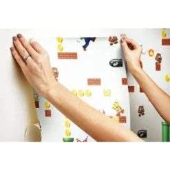 Nintendo Super Mario Peel And Stick Wallpaper - Roomates -Safavieh Shop GUEST 8f2ebd30 1be4 42ec 8d57 fdab9c98e645