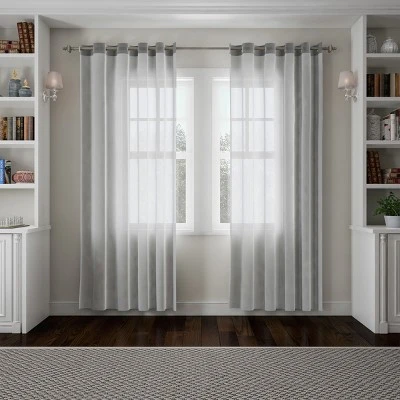 Hastings Home 1 Inch Curtain Rod With Finials (Gray) 5 Hastings Home 1 Inch Curtain Rod With Finials (Gray) - Image 3